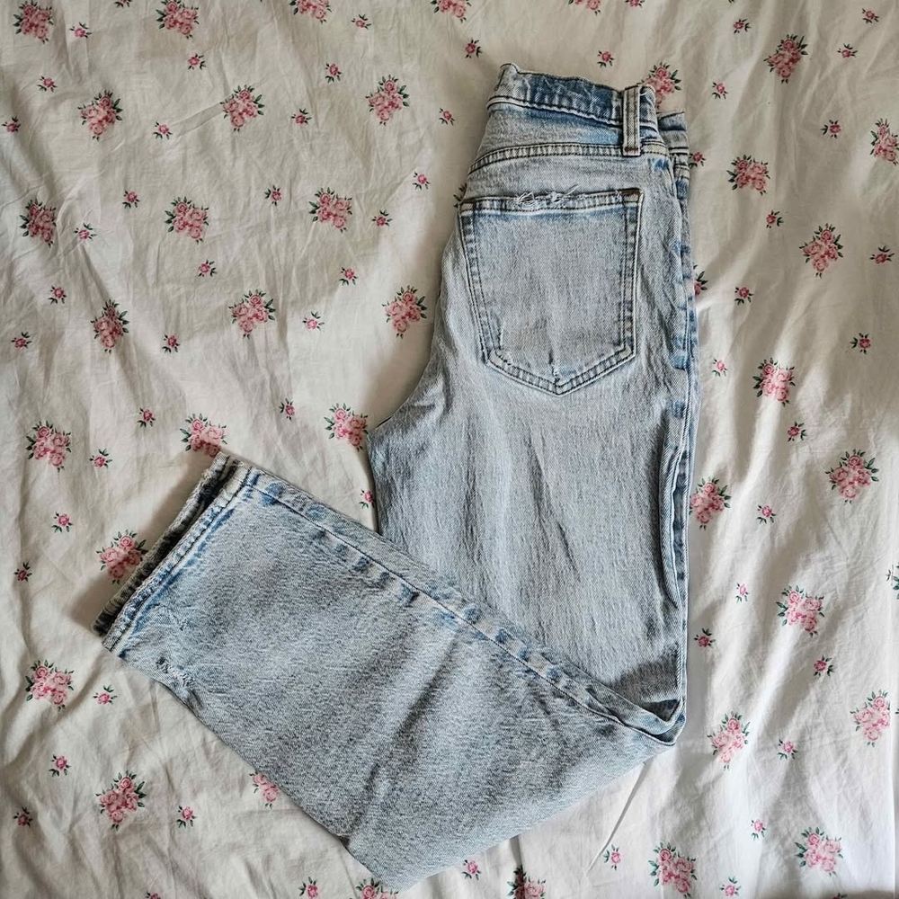 Abercrombie & Fitch Light Blue Straight Leg Jeans